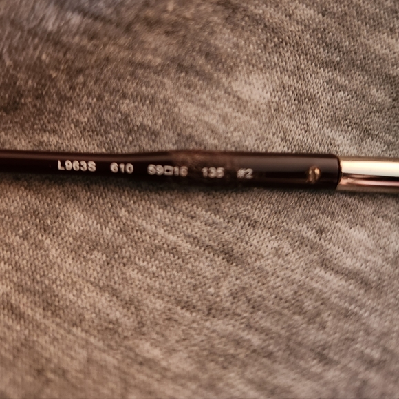 NWOT Lacoste Sunglasses: light tortoise shell with burgundy arms - Picture 3 of 5